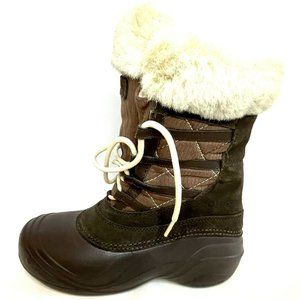 Columbia Women's Waterproof Cold Weather Snow Duck Faux Fur Boot- Size 6, Brown